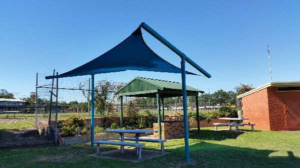 Golden Square Pool Shade Sails